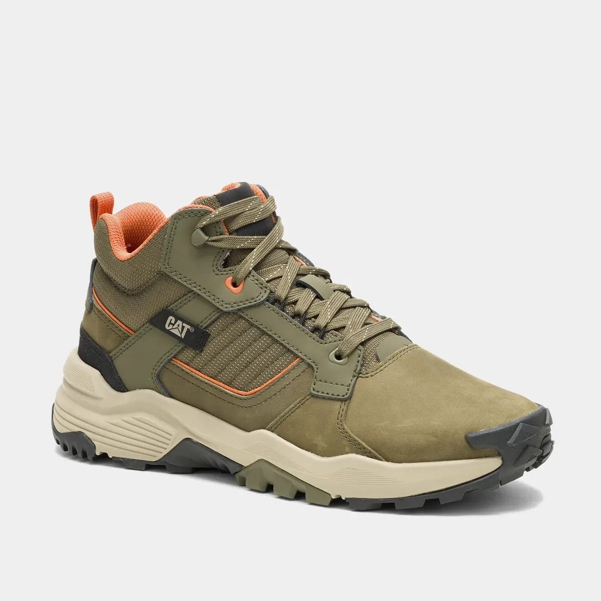 Zapatilla Grapple Leather Mid Hombre Dark Olive